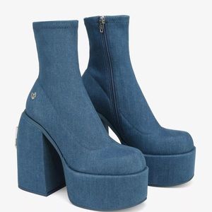 Naked Wolfe Denim Sugar Boots - New in Box - Size 10